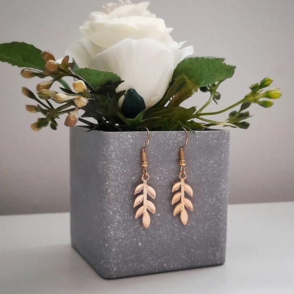 Kaylew Creative Jewelry - Light Gold Coloured Drop Earrings